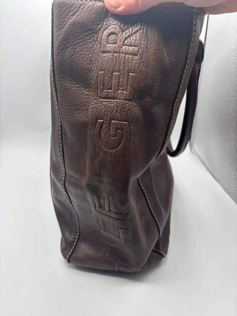 Tommy Hilfiger American Classics Brown Leather Tote Bag